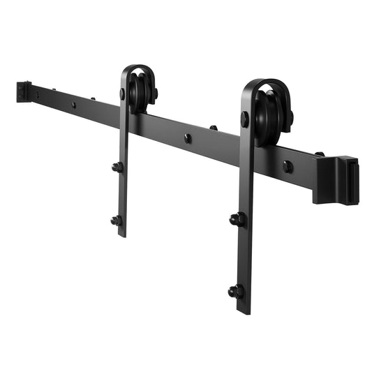 Sliding Barn Door Hardware Kit 6.6FT 330LBS Black Track