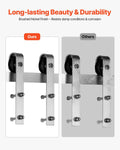 6FT Sliding Barn Door Hardware Kit 330LBS Single Door Silver