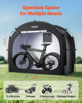 Bike Storage Tent 3-4 Bikes Waterproof Outdoor Fiberglass Ventilated