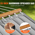 Double Quilted Hammock 12FT 2 Person 480lbs Capacity Hardwood Spreader