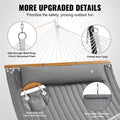 Double Quilted Hammock 12FT 2 Person 480lbs Capacity Hardwood Spreader