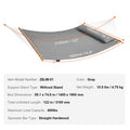 Double Quilted Hammock 12FT 2 Person 480lbs Capacity Hardwood Spreader