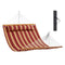 Double Quilted Hammock 12ft 2 Person 480lbs Hardwood Spreader Bars