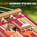 Double Quilted Hammock 12ft 2 Person 480lbs Hardwood Spreader Bars