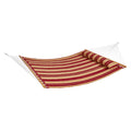Double Quilted Hammock 12ft 2 Person 480lbs Hardwood Spreader Bars