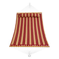 Double Quilted Hammock 12ft 2 Person 480lbs Hardwood Spreader Bars