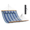 Double Hammock 12ft Quilted 2 Person 480lbs Hardwood Spreader Bars