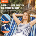 Double Hammock 12ft Quilted 2 Person 480lbs Hardwood Spreader Bars