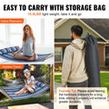 Double Hammock 12ft Quilted 2 Person 480lbs Hardwood Spreader Bars