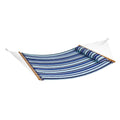 Double Hammock 12ft Quilted 2 Person 480lbs Hardwood Spreader Bars