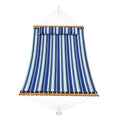 Double Hammock 12ft Quilted 2 Person 480lbs Hardwood Spreader Bars