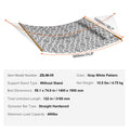 Double Quilted Hammock 12ft 2 Person 480lbs Hardwood Spreader Bars
