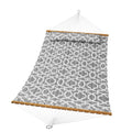 Double Quilted Hammock 12ft 2 Person 480lbs Hardwood Spreader Bars
