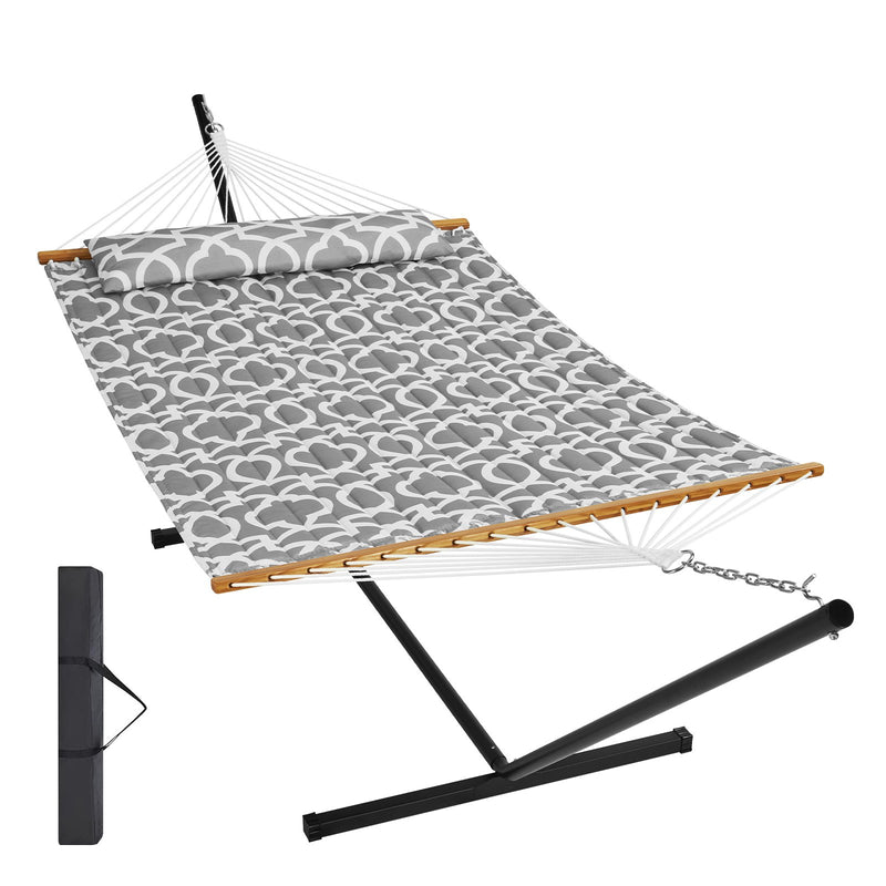 Two Person Hammock with Stand 480lb Capacity Steel 12FT