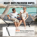 Double Quilted Hammock 2 Person with Stand 480lb Capacity