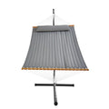 Double Quilted Hammock 2 Person with Stand 480lb Capacity