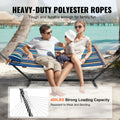 Double Quilted Hammock with Stand 2 Person 480lb Capacity