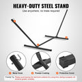 Hammock 2 Person DOUBLE with Stand 480lb Capacity Curved Bar Pillow