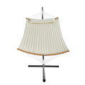 Hammock 2 Person DOUBLE with Stand 480lb Capacity Curved Bar Pillow