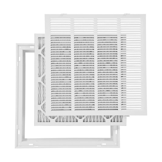 Return Air Filter Grille 50.5x50.5cm Steel Duct Vent Cover 1 inch