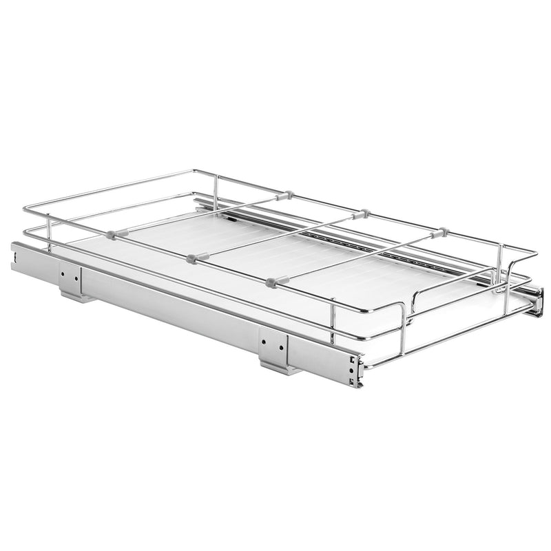 Pull Out Cabinet Organiser 11x21 Under Sink Wire Drawer Basket