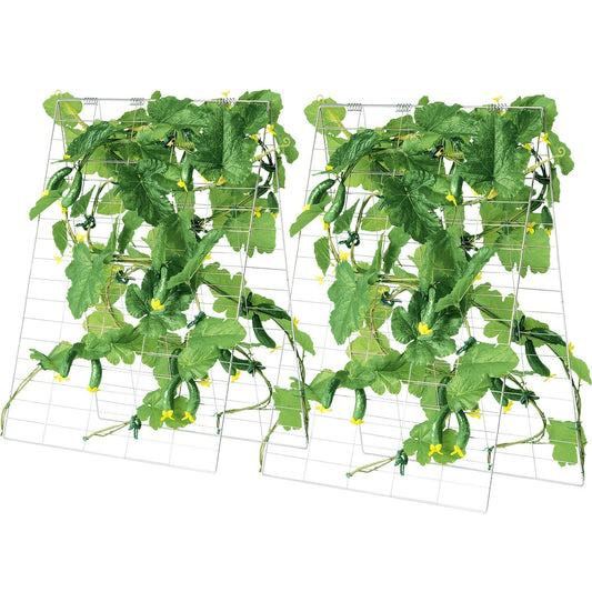 Cucumber Trellis 35" x 55" Foldable Metal Garden Support Tomato Squash