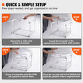 2-Tier Wire Pull Out Cabinet Organiser 14x21 Under Sink Drawer