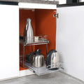 2-Tier Wire Pull Out Cabinet Organiser 14x21 Under Sink Drawer