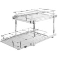 2-Tier Wire Pull Out Cabinet Organiser 14x21 Under Sink Drawer