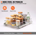 Pull Out Under Sink Organizer 11.5x16.5 Wire Basket Drawer