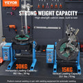 Rotary Welding Positioner 30kg 80W 3-Jaw Chuck 0-90° Turntable