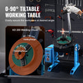 Rotary Welding Positioner 30kg 80W 3-Jaw Chuck 0-90° Turntable