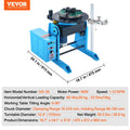 Rotary Welding Positioner 30kg 80W 3-Jaw Chuck 0-90° Turntable