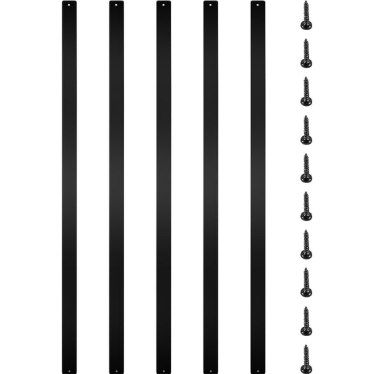 Deck Balusters, 16 Pack Metal Deck Spindles, 29.5\"x1\" Staircase Baluster with Screws, Aluminum Alloy Deck Railing for Wood and Composite Deck, Stylish Baluster for Outdoor Stair Deck Porch