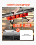 Pipe Welding Vise 1/2-8inch Cast Iron Dual Chain Crank Handle