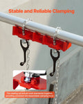 Pipe Welding Vise 1/2-8inch Cast Iron Dual Chain Crank Handle