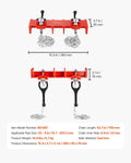 Pipe Welding Vise 1/2-8inch Cast Iron Dual Chain Crank Handle