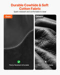 Flame Resistant Welding Sleeves Cowhide Leather FR Cotton Arm