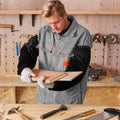 Flame Resistant Welding Sleeves Cowhide Leather FR Cotton Arm