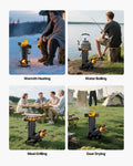 Camping Rocket Stove Wood Burning Portable Carbon Steel Outdoor Cook