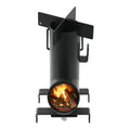 Camping Rocket Stove Wood Burning Portable Carbon Steel Outdoor Cook