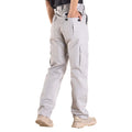 Flame-Resistant Cargo Pants Men 100% Cotton Grey M