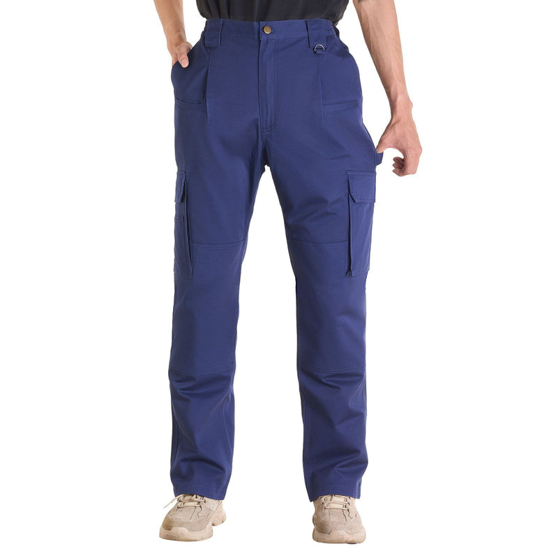 FR Flame-Resistant Cargo Pants Men 100% Cotton Dark Blue M