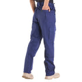 FR Flame-Resistant Cargo Pants Men 100% Cotton Dark Blue M