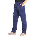 FR Flame-Resistant Cargo Pants Men 100% Cotton XXL Dark Blue