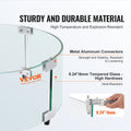 Fire Pit Wind Guard 740x214mm Round Tempered Glass Flame Shield