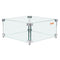 Gas Fire Pit Wind Guard 380x380x180mm 8mm Tempered Glass Square