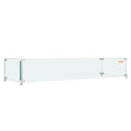 Gas Fire Pit Wind Guard Square 595x190x165mm 8mm Tempered Glass