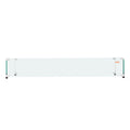 Glass Wind Guard Rectangular Fire Pit Table 748x340mm 8mm Tempered