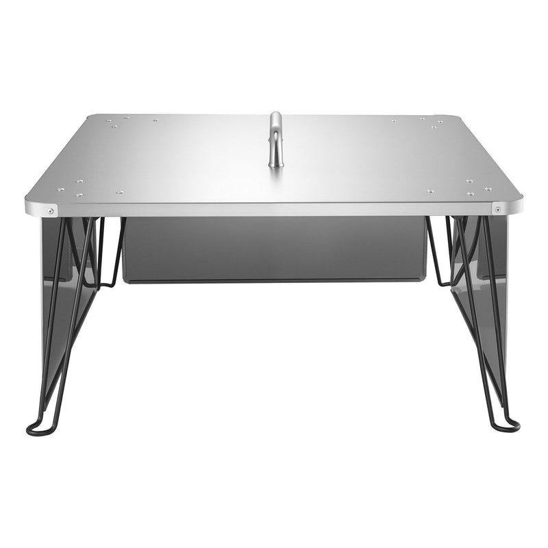 Fire Pit Heat Deflector 645x645mm Square Stainless Steel Wood Burn